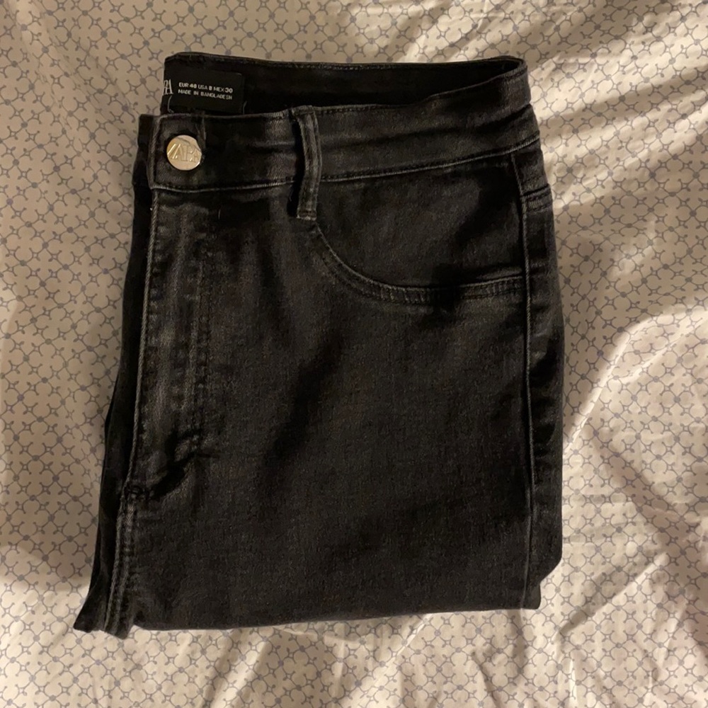 Zara High Rise Black Jegging